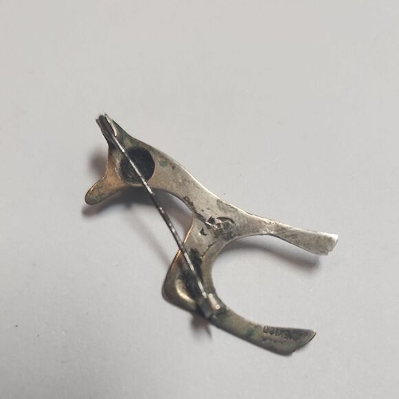 Deer Fawn Brooch Vintage Modernist - Picture 4 of 4